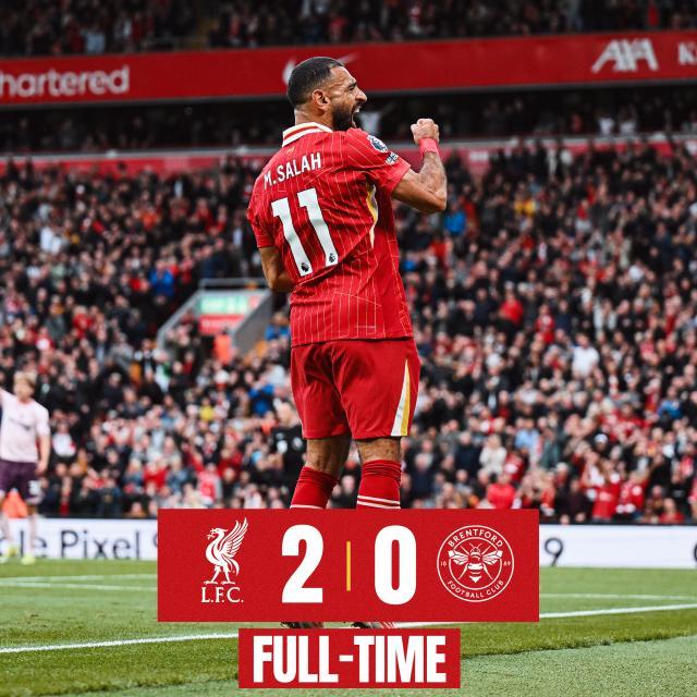 BOB半岛官网-【英超】利物浦2比0布伦特福德，迪亚斯百场传射